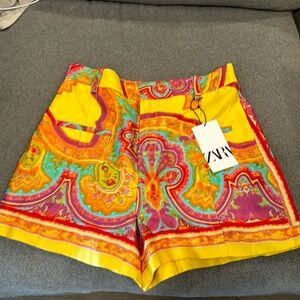Zara colorful short. Size large but really fits more like a medium